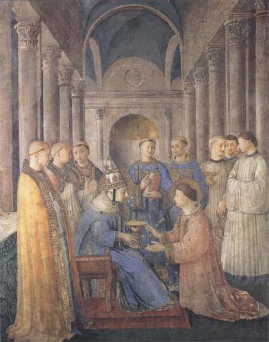 Sandro Botticelli Fra Angelico,Ordination of St Lawrence